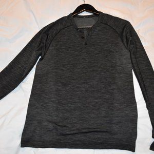 lululemon black  henley